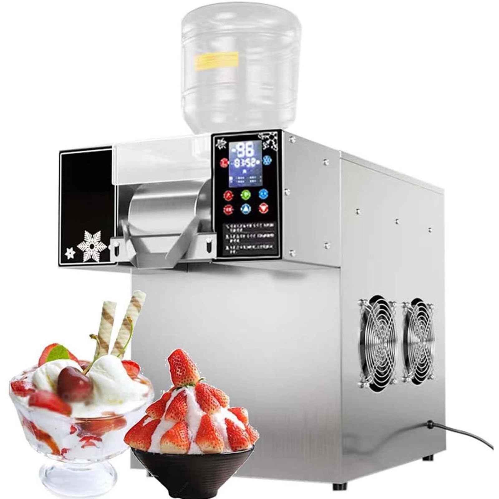 Machine à cônes de neige électrique, machine à glace automatique en forme de flocon de neige, rasoir à glace rasé, broyeur à glace pour la maison, camion alimentaire, restaurant, équipement de