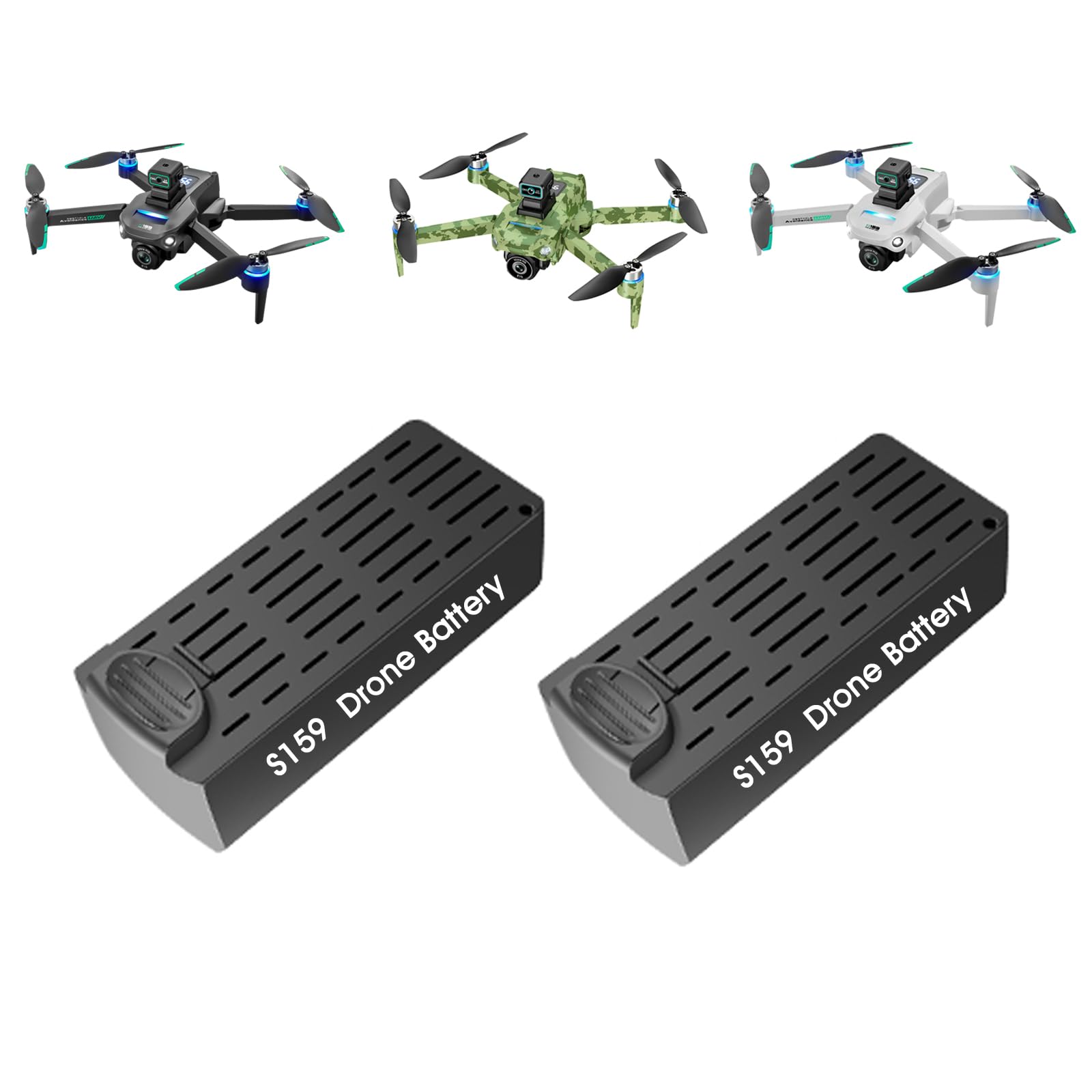 Vhbw Batteria Sostituisce Revell 43965 Per Drone Quadricottero Multicottero (850mAh, 7,4V, Li-Ion