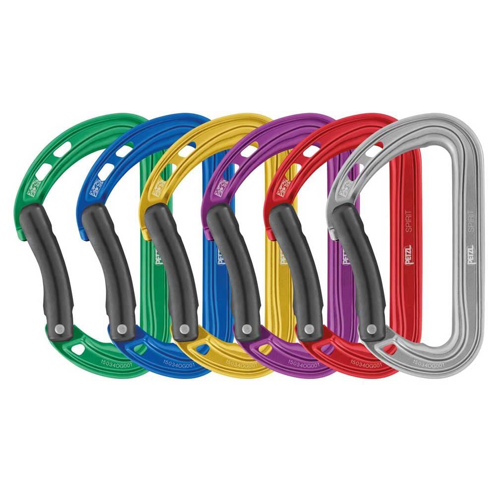 Petzl, Spirit 6-Pack, Confezione Da Sei Moschettoni, Multicolore, U, Adulto Unisex