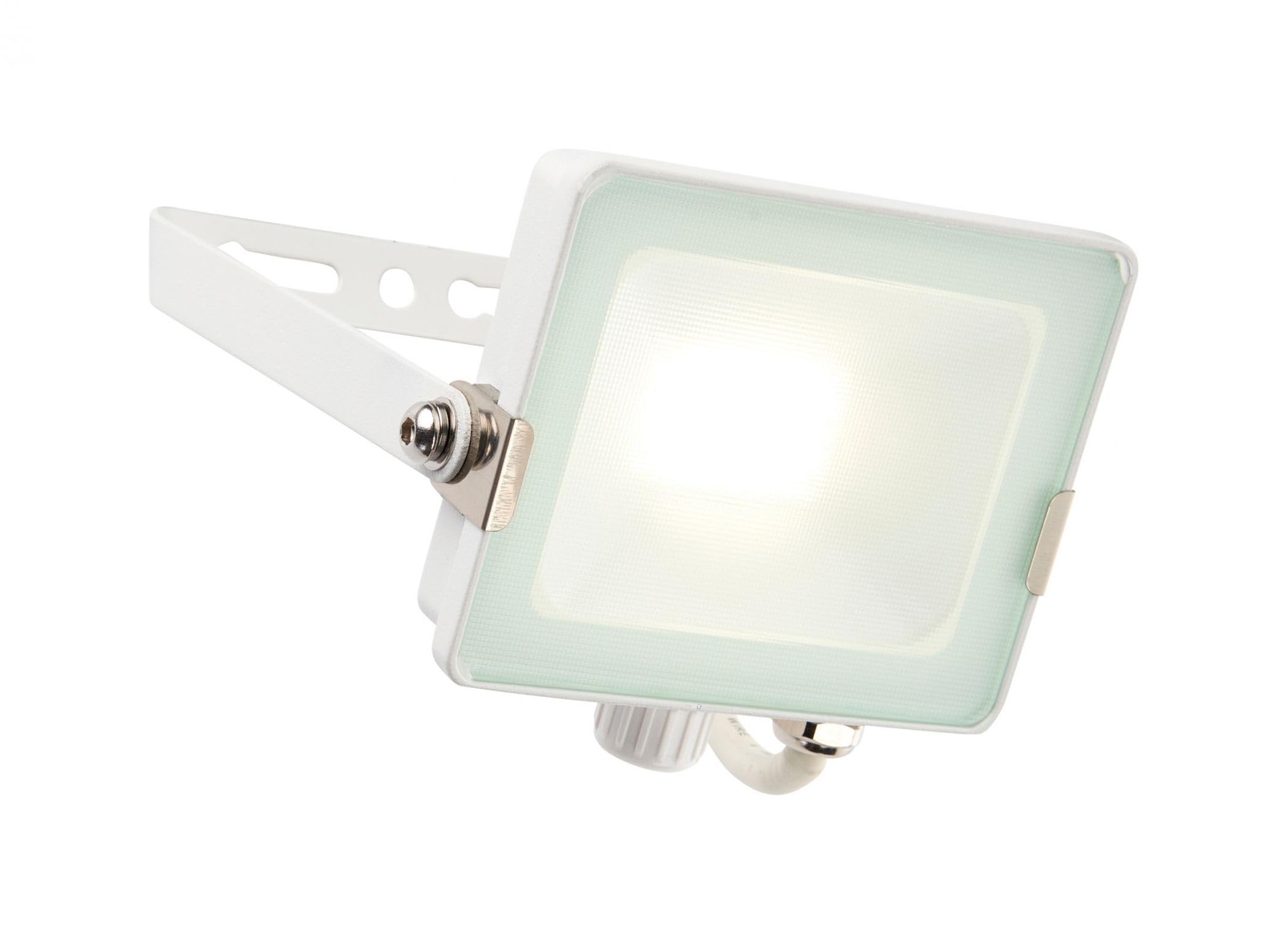 Saxby Lighting Matt White Saxby 98444 Salde 20W Led Floodlight, Ip65, 1600Lm, 4000K, Cool White