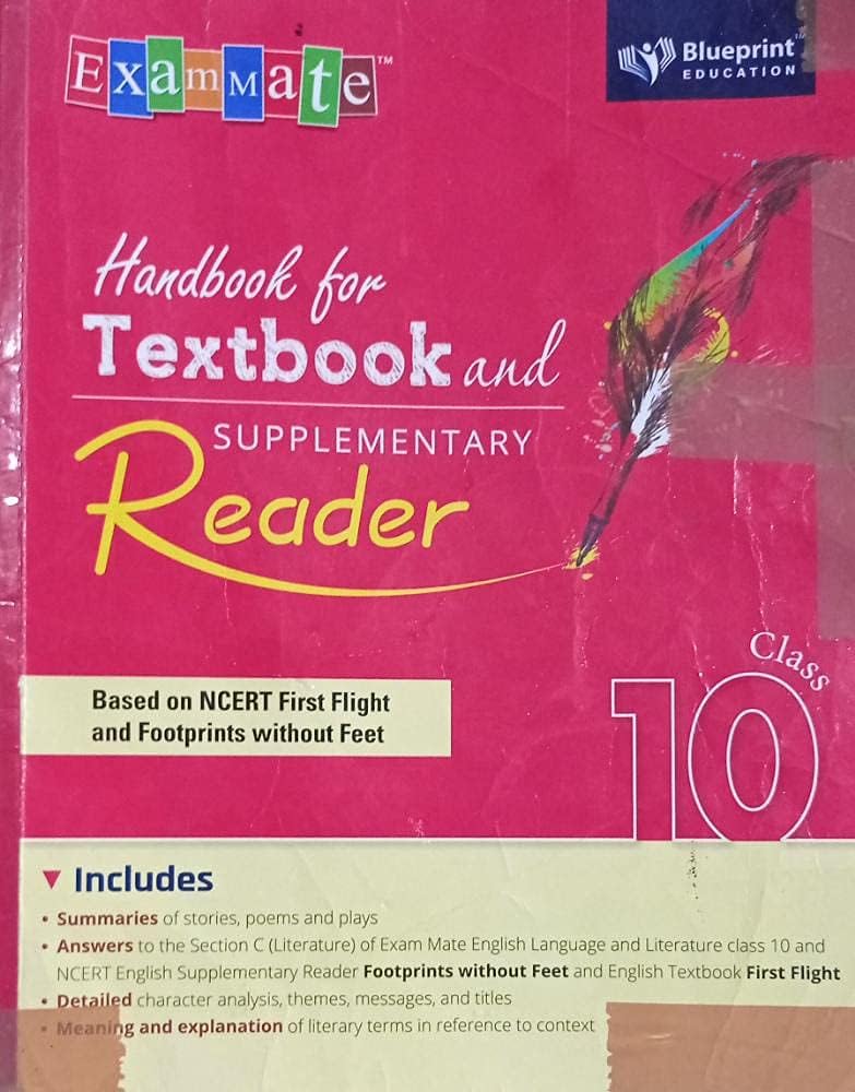 Handbook For Textbook and Supplementary Reader For Class -X Condition Note :-(Used Very Good)