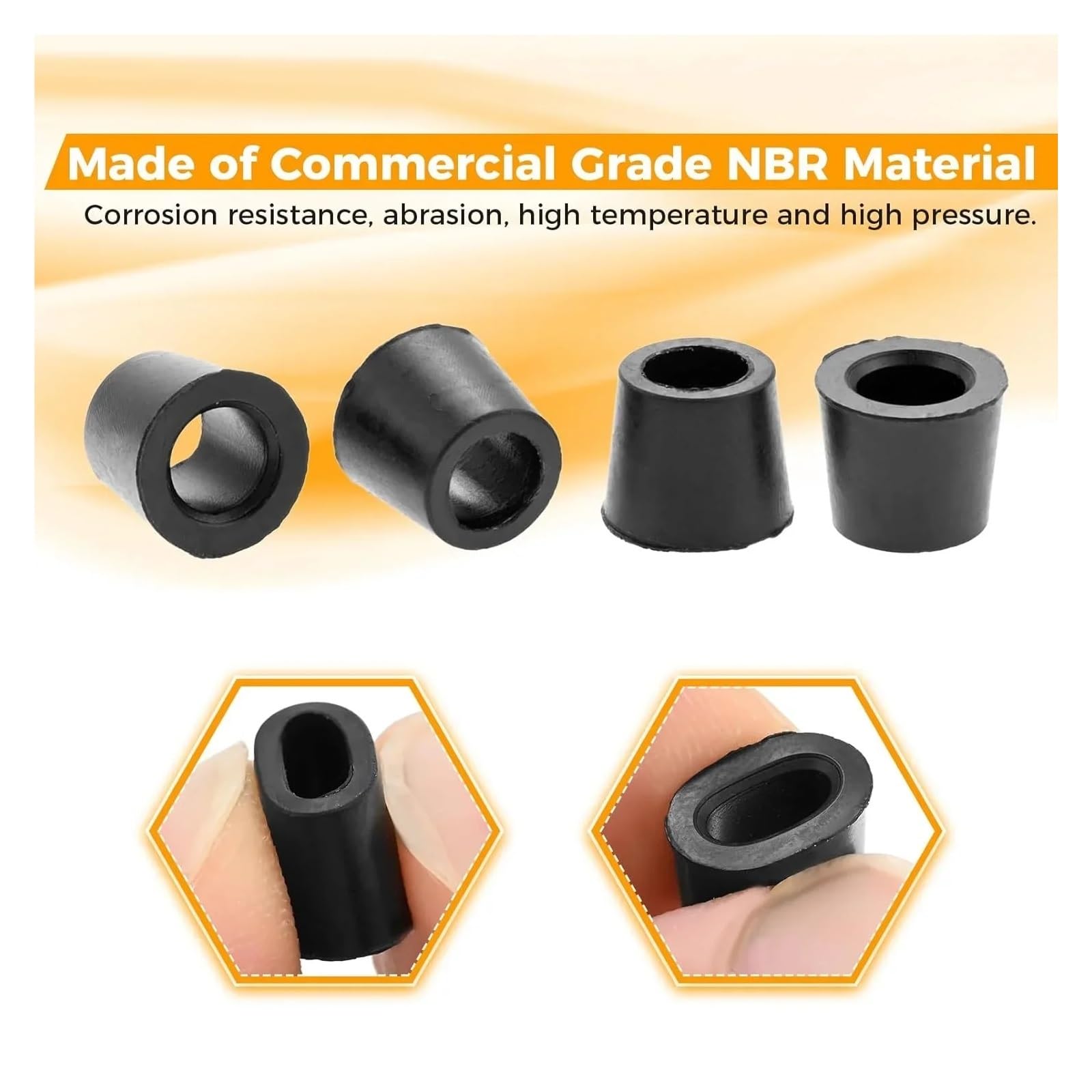 Junta de Manguera HVAC 300 Piezas for Adaptador R410A | Kit de reparación de junta tórica de sellos de carga de acoplador rápido de 1/4" for refrigeración de A/C
