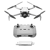 Mini 4 Pro with Accessories, Foldable Mini Drone with 4K HDR Video Camera, Under 249g, 34 Minutes Flight Time, 20km Max Video Transmission Range, C0 (Card Reader + Memory Card)