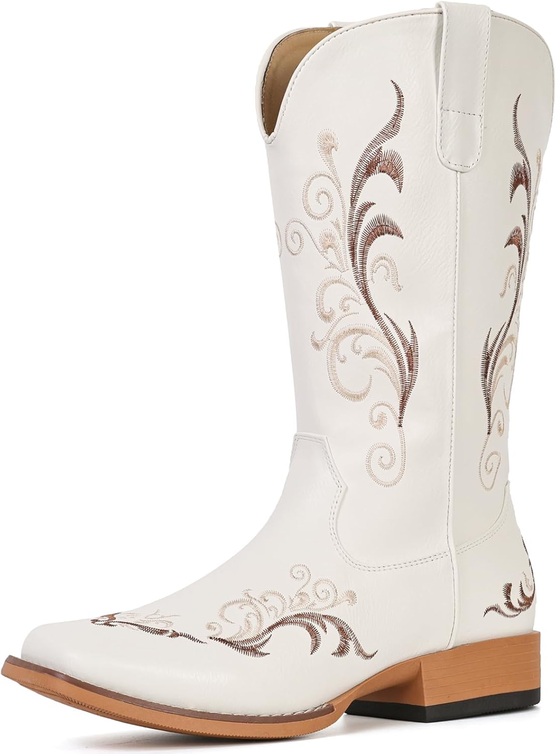IUV Cowboy Boots For Women Square Toe