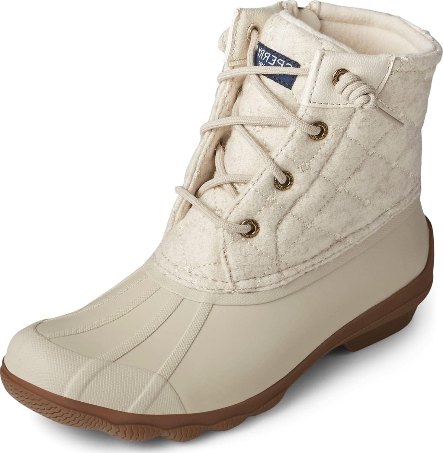 Sperry Women's Syren Gulf Wool Quilt Ivory 9.5 B(M) US