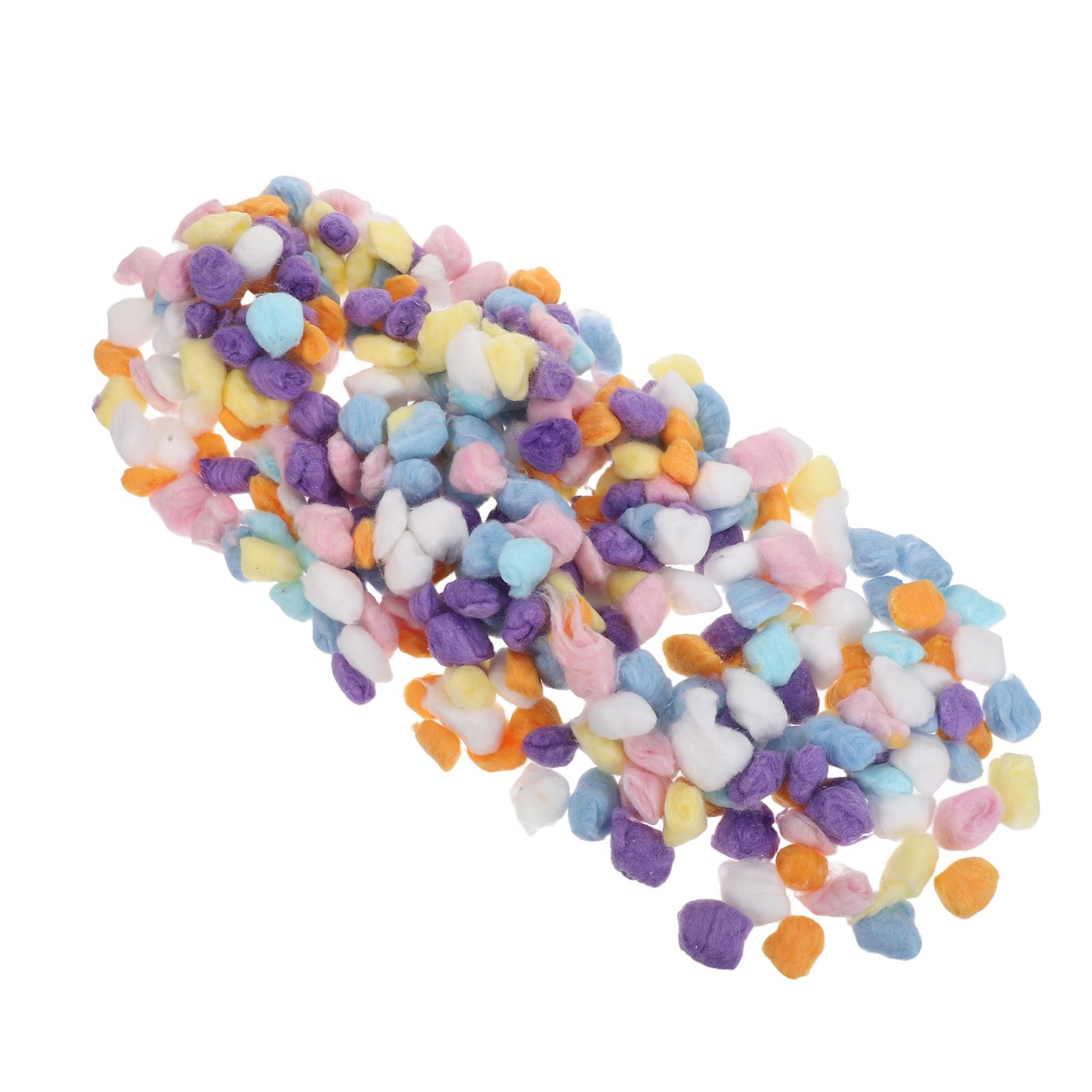 Angoily 1 Sachet de Pompons pour Loisirs créatifs - Pompons de Couleurs Assorties - Petites Boules de Coton duveteuses - Douces et moelleuses - Idéal pour Les activités manuelles, Les fêtes et Les