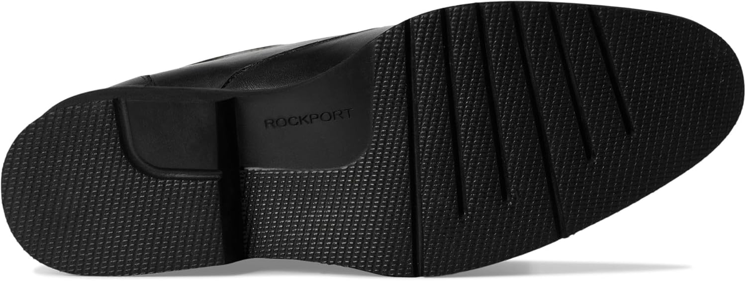 Rockport Men's Folton Loafer, Black Leather, 17 - Image 3