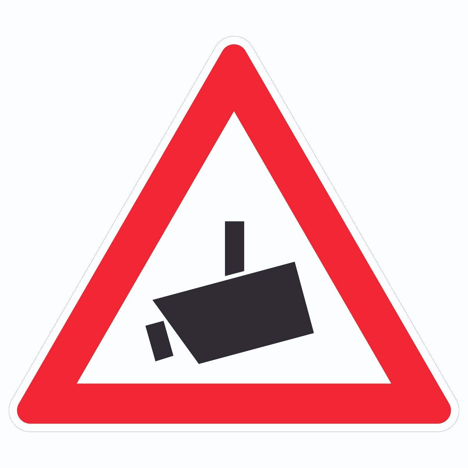 Achtung Videoüberwachung Kameraüberwachung Symbol Aufkleber Dreieck D600mm