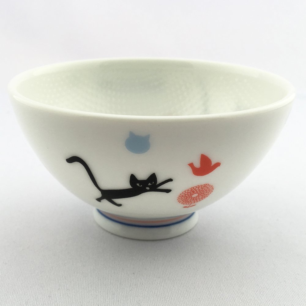 Amazon.co.jp: 小倉陶器 つぶつぶ茶碗S Cat's café 77091 : Home & Kitchen