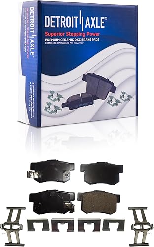 Miniatura 7 de Detroit Axle - Kit de frenos para 1999-2003 Acura TL Rotores de freno de disco pastillas de freno de cerámica 2000 2001 2002 Reemplazo : 11.81
