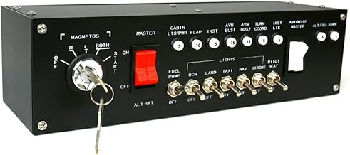 Meza-Ignition Panel for Flight Simulator game MSFS2020, X-Plane for a Home Cockpit or Standalone use on a Desk