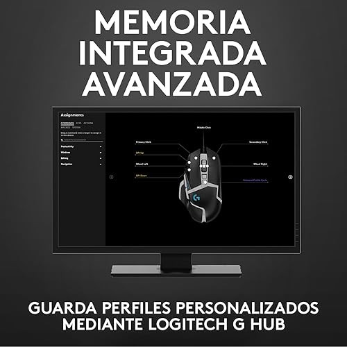 Miniatura 7 de Logitech G502 Lightspeed - Mouse inalámbrico para juegos, BlancoNegro