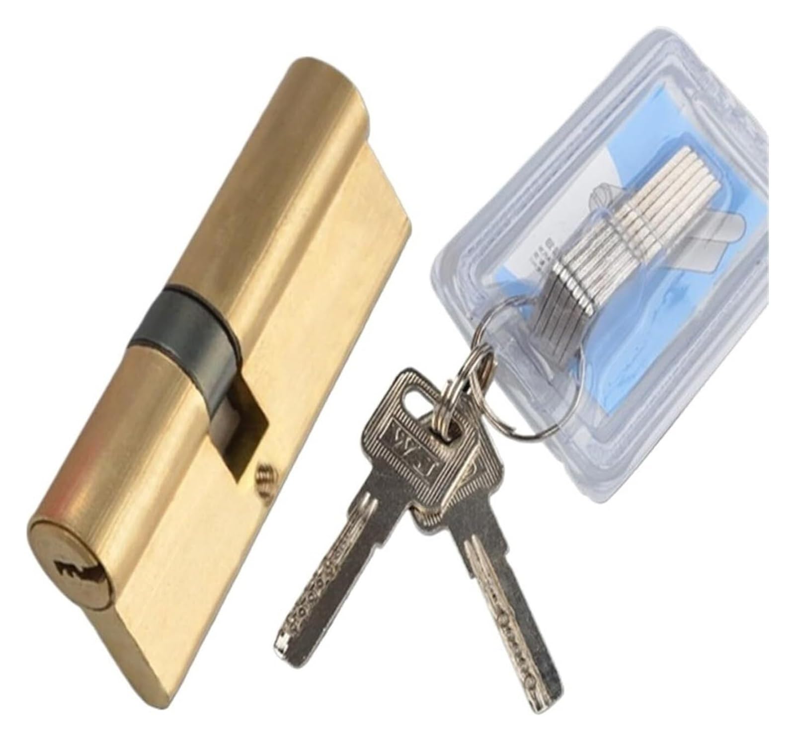 Door Barrel Door Lock, Cylinder Door Biased Lock AB Key 65-115mm Lengthened Core Extended Keys(70(35-35))