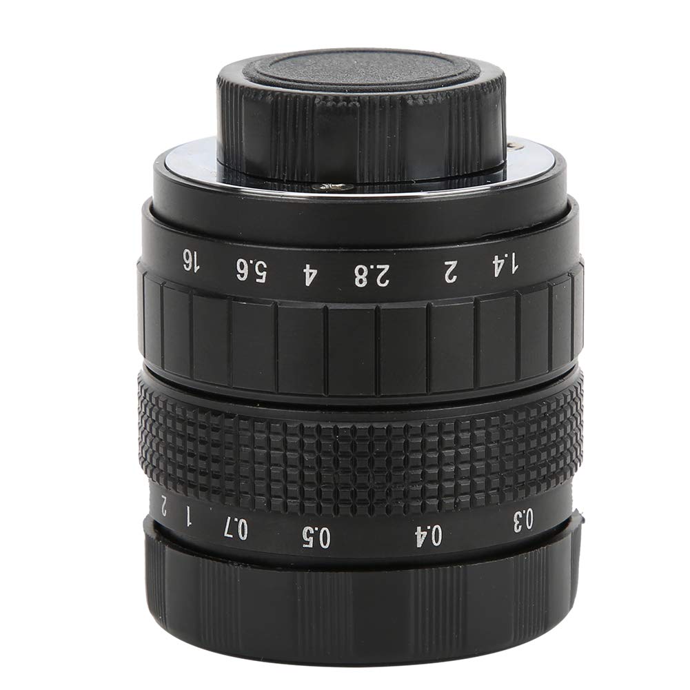 Obiettivo con Attacco C da 50 Mm F1.4, Obiettivo con Apertura Manuale, Anello per Fotocamera, Obiettivo per Fotocamera Professionale, Obiettivo a Fuoco Fisso Manuale, per