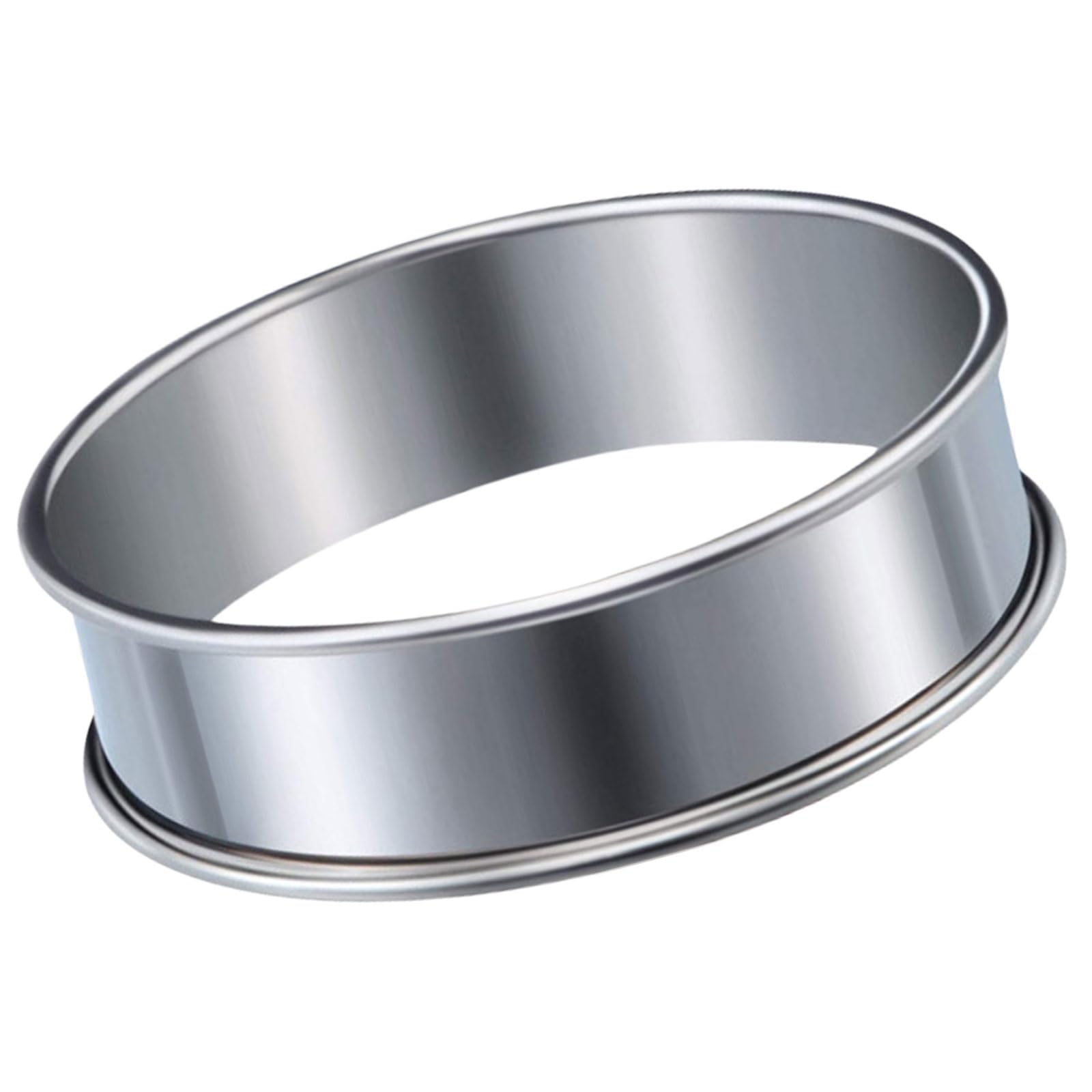 Yhplxyuus Rolled Edges Baking Rings Practical Pastries Rings Stable Nonstick Cooking Molds for Muffins and Tarts Double Edges Cookie