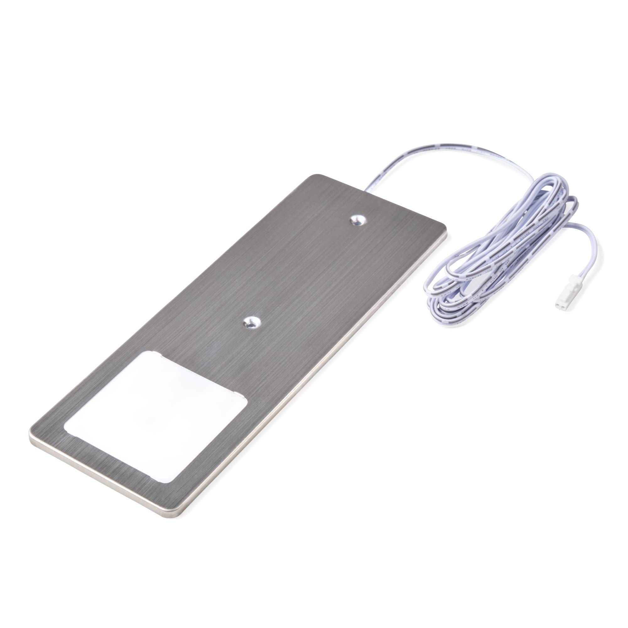 kalb | LED Unterbauleuchten Edelstahl gebürstet 5W- sehr flache Küchenleuchte Einbaustrahler Einbauspot, Auswahl:3er Set warmweiss