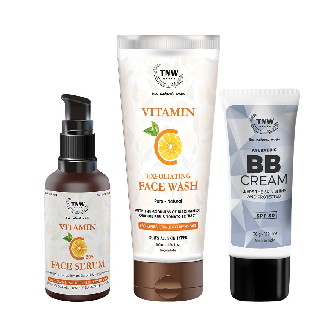 TNWThe Natural Wash BB Cream, Vitamin C Exfoliating Face Wash