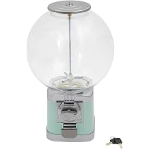 1 Dollar Coin Operated Twister Ball Dispenser, Commercial Vending Machine, LM-202B Pink Big Capsule Toys Vending Machine, 500 1.26-inch Ball Candy Gumball Machine for Retail Store, Game Hall