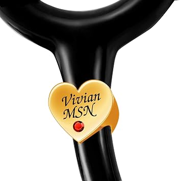 Personalized Stethoscope Charms Heart
