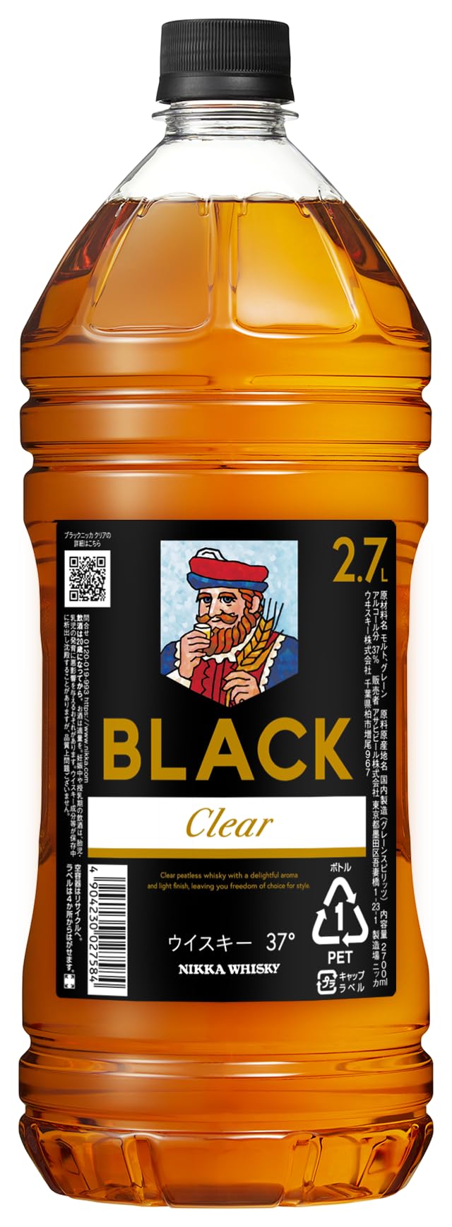 Amazon.co.jp: ブラックニッカ クリア 2.7Lペット 2.7L × 6本 : 食品