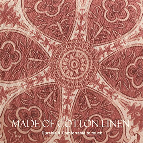 Patdrea Floral Linen Decorative Throw Pillow Covers Set Soft Durable Cushion Cases Pillowcase For Couch Bedroom Car Living Room 4 Pcs #TOP4