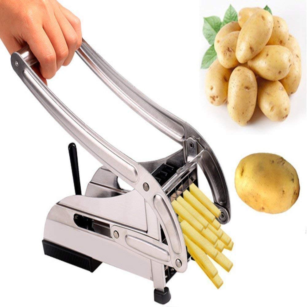 Jiya EnterpriseStainless Steel Home French Fries Potato Chips Strip Cutting Cutter Machine