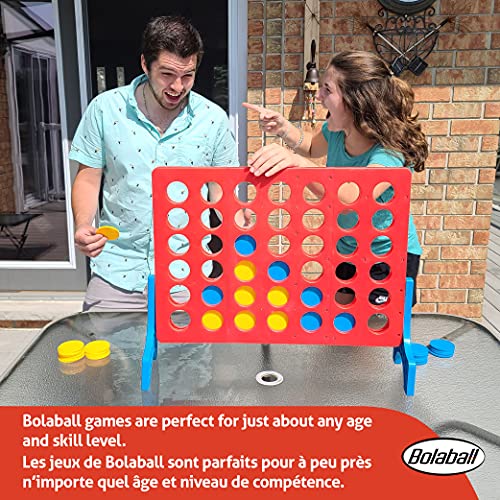 Giant Connect 4 In A Row Outdoor Board Game | Large Family Fun Lawn & Yard Games | Jumbo Outside Game For Adults & Kids | Backyard Carnival Holiday Picnic Party Big Patio Games With Travel Bag #TOP4