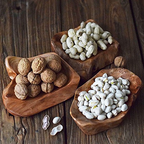 Cospring Root Wood Dish, Party Platter And Tray For Sandwich Bread Serving, Appetizer Display, Vintage Ring Dish, Hand Carved Artworks (7 Inch - 9 Inch) #TOP1