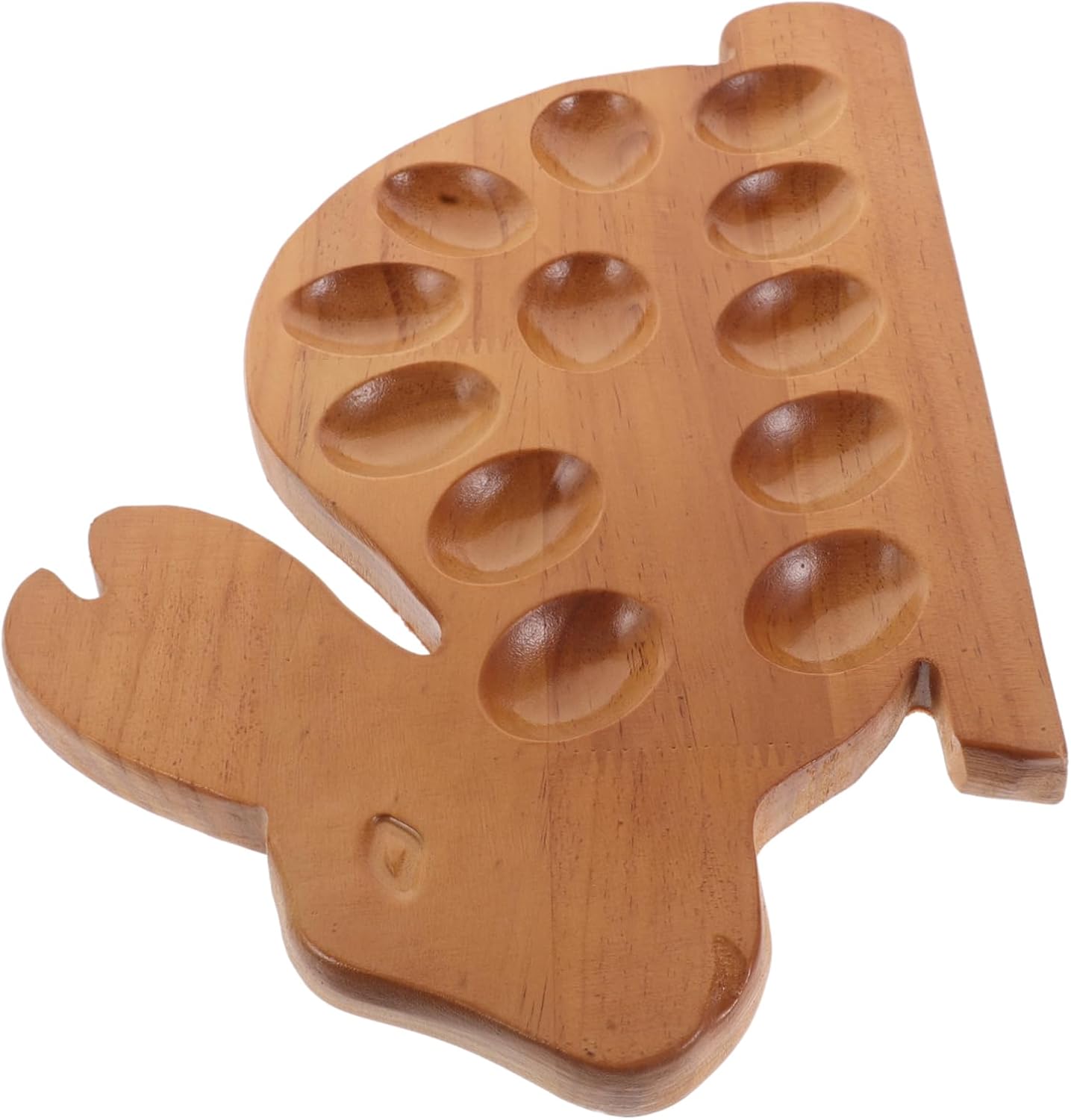 Garneck Wooden Tray Bunny Design Storage for Daily Use Secure and Wear-resistant Holder Unique Easter Decor for Home Use