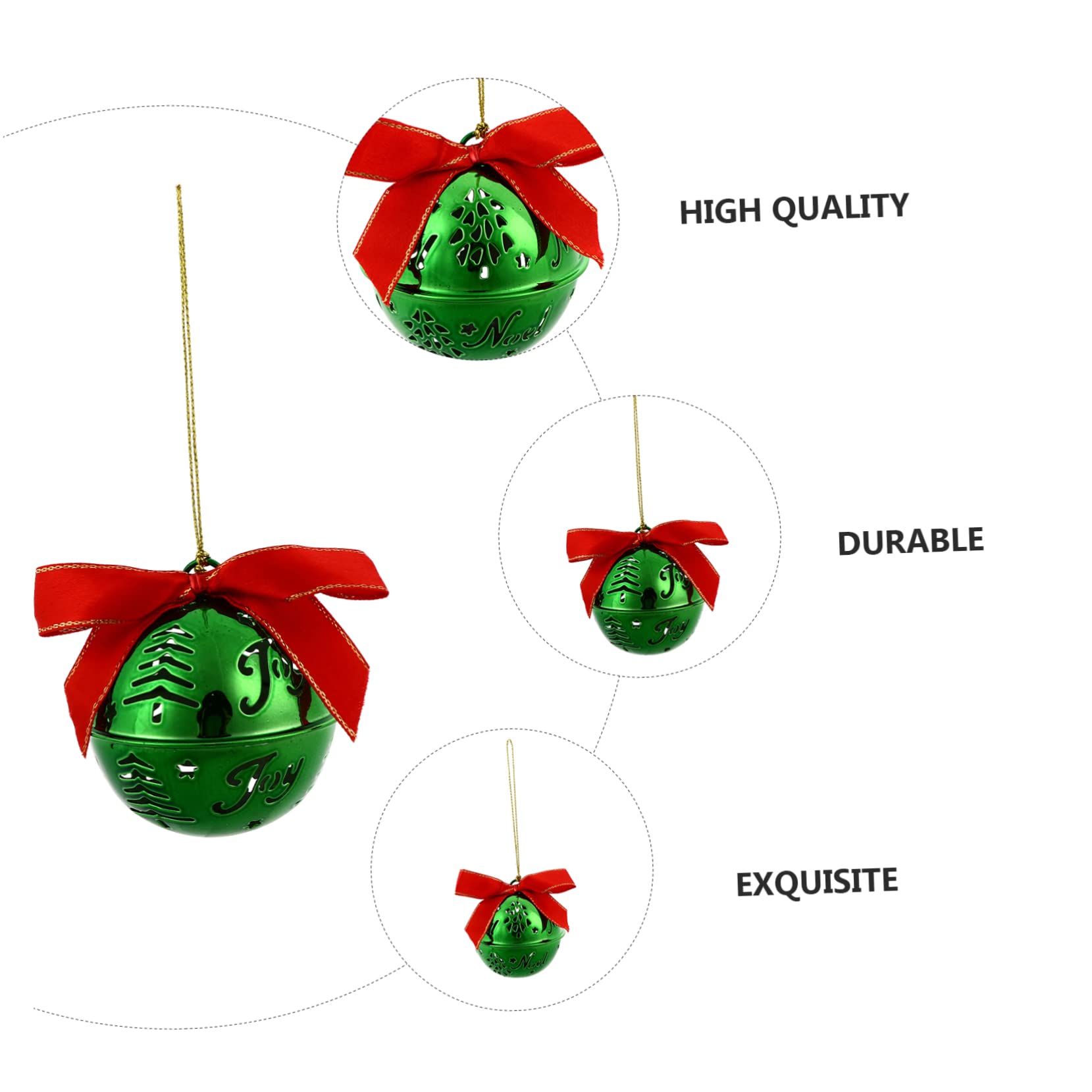 VICASKY 12pezzi Pendenti Albero Di Natale Forma Di Campanella Decorazione Natalizia Ornamento Da Appendere Decorazione Da Appendere Per Casa