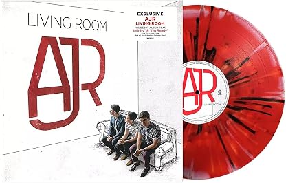 Living Room Red with Black & White Splatter Vinyl LP, AJR por AJR — capa do álbum