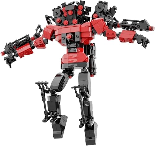 Miniatura 2 de Skibidi - Juego de bloques de construcción de figuras de Toilet Man, modelo de juego Titan Speakerman, ideas coleccionables, ladrillos de