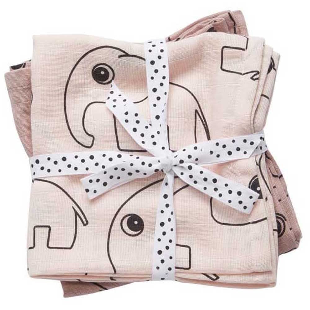 Done By Deer 30691 – Confezione Da 2 Mussole Elefante, Colore: Rosa - 4