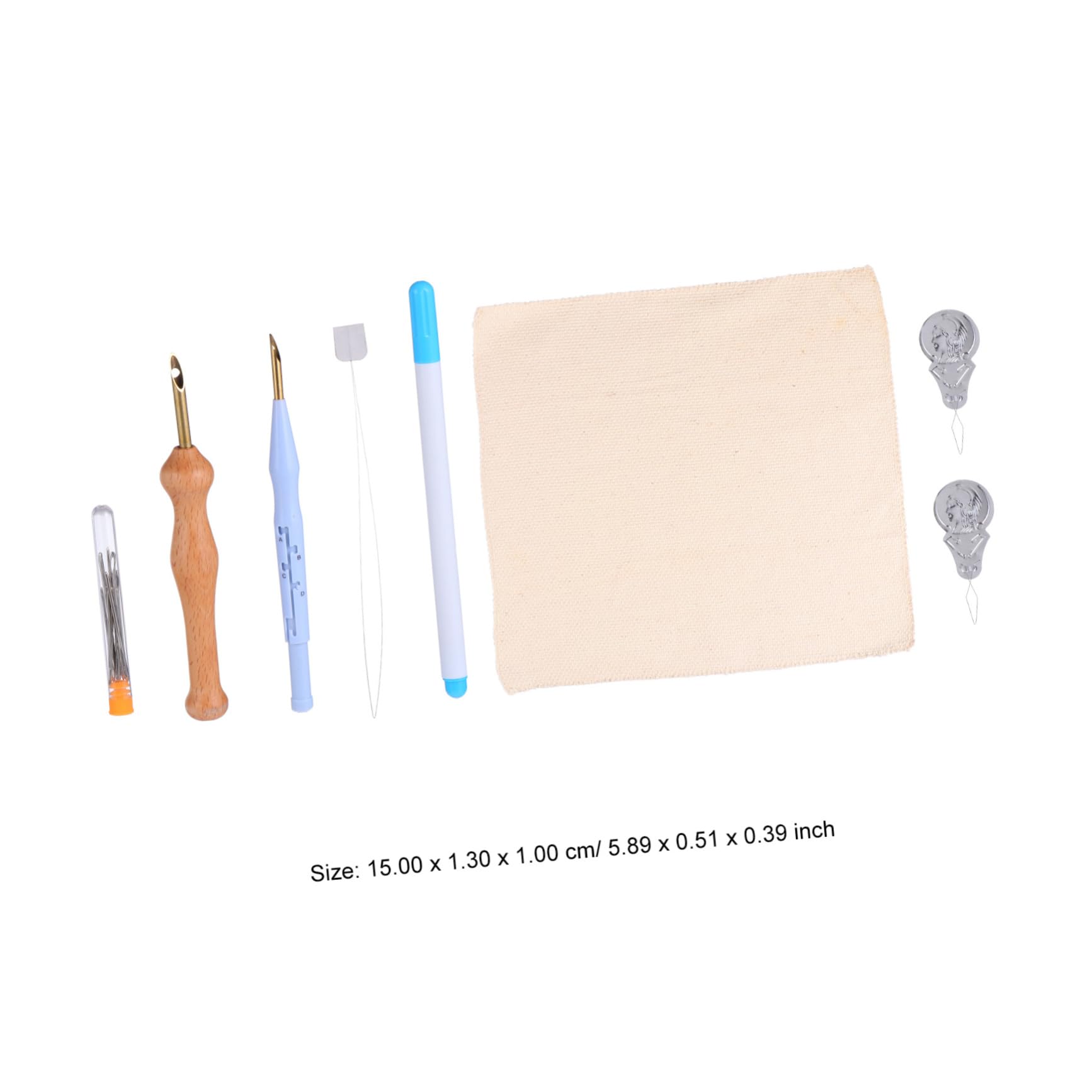 SEWACC 3juegos Kit De Agujas Punzón Ajustables Para Bordado Accesorios Completos Para Proyectos De Costura y Manualidades