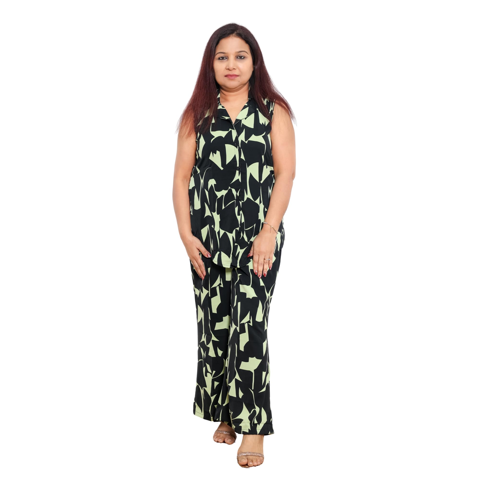 Black and Green Printed Co-ord Set | XL-picture-24