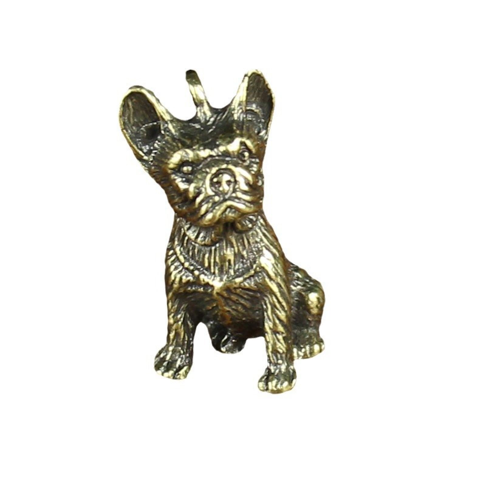 NBKLSWSUI Handmade Brass Keychain Sculpture For Men's Office Desk&man Cave Vintage Decor Unique Feng Shui