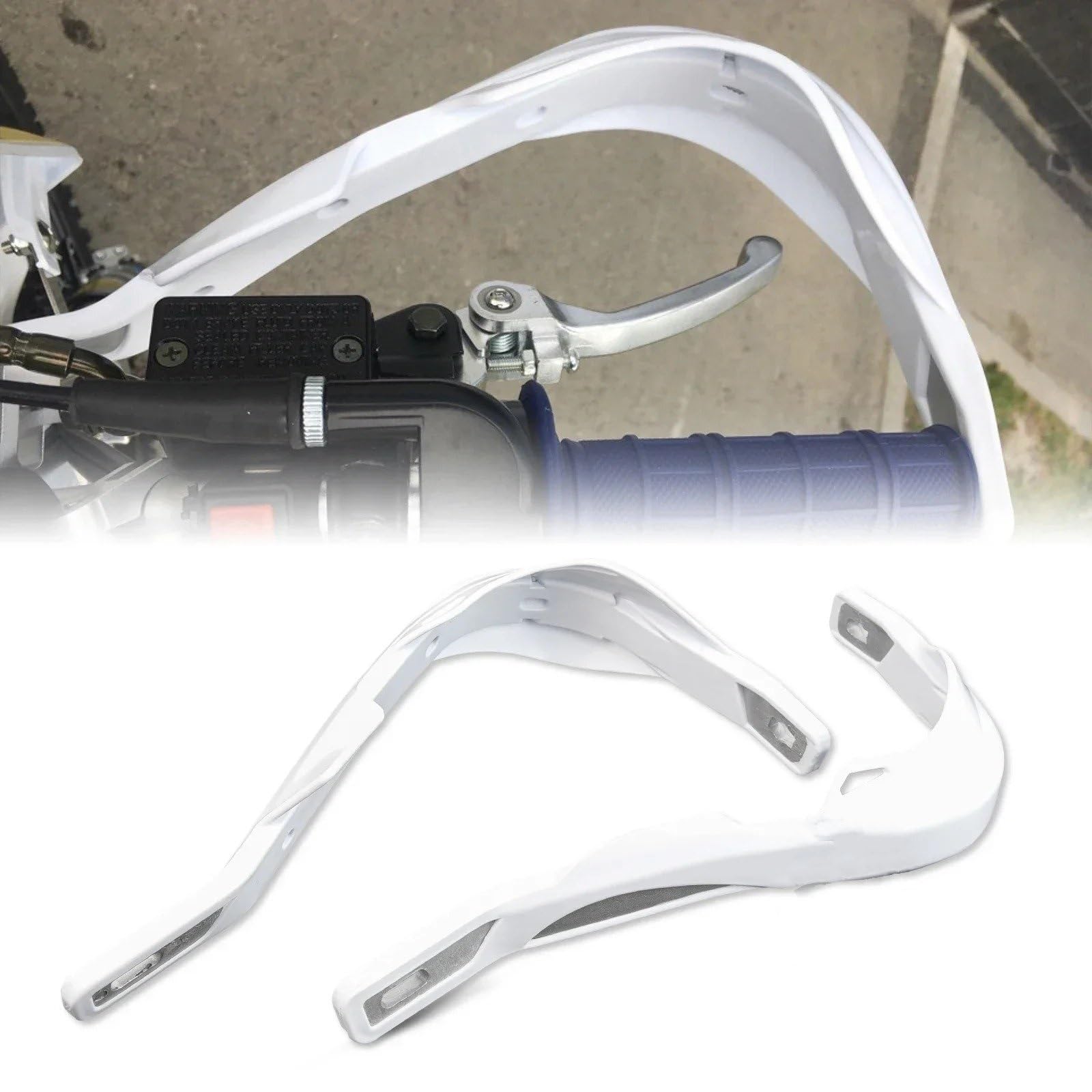 Paramanubrio per 7 8 Lega Alluminio PP Plastica (White)
