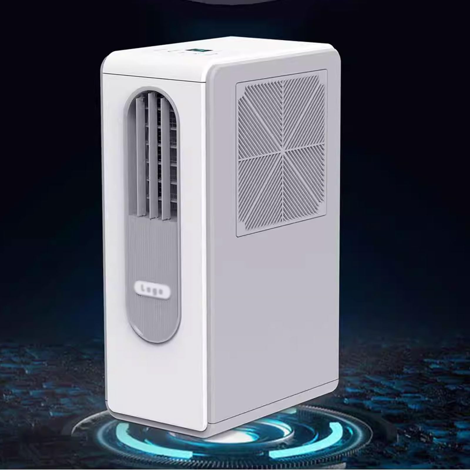 Aire acondicionado portátil, filtro de control de aceite multicapa, funcionamiento de bajo ruido de 38 dB, enfriador silencioso sin ventanas para dormitorio, oficina, habitaciones pequeñas