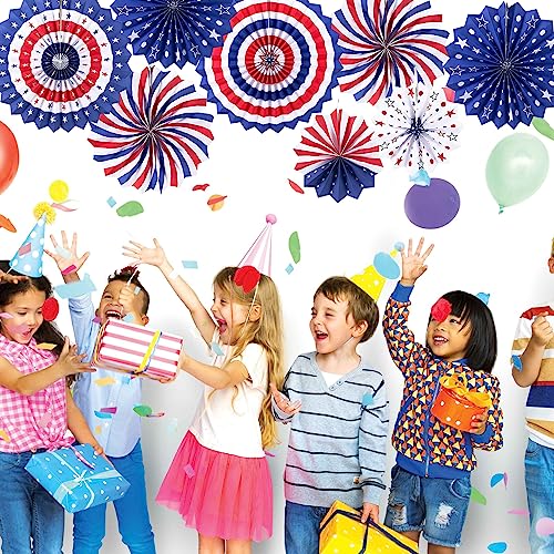 4th-of-July-Patriotic-Decorations-Outdoor-Memorial-Day-Decorations-Fourth-of-July-Decorations-for-Home-Hanging-Paper-Fans-for-Independence-Flag-Day-Party-Decor 4th of July Patriotic Decorations Outdoor Memorial Day Decorations Fourth of July Decorations for Home Hanging Paper Fans for Independence Flag Day Party Decor