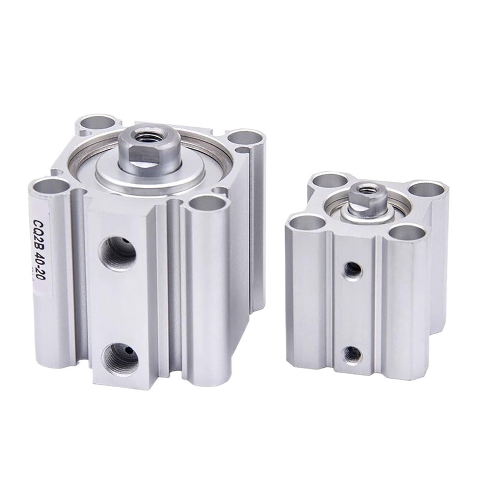 Vérin pneumatique CQ2B63 double effet compact mince avec course 25mm et filetage femelle
