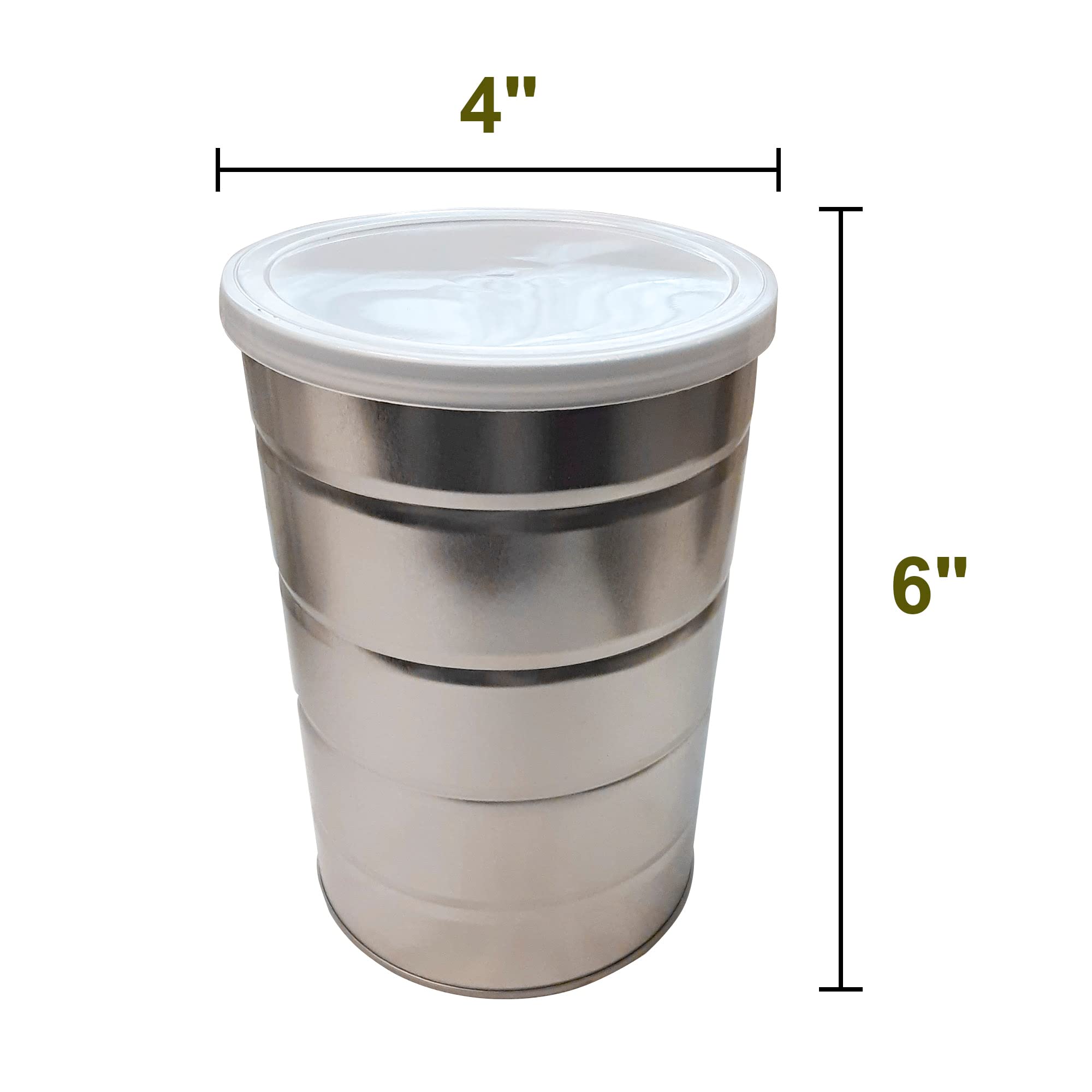 Amazon｜空のコーヒー缶 蓋付き 6個パック 金属製缶 キッチン