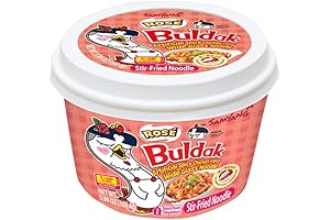 Samyang Buldak x BLACKPINK Rosé Fire Chicken-Flavored Wide Flat Glass Noodle Bowl