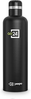Go24 pexpo Water Bottle 750ml Stainless Steel | Hot and Cold Flask | ISI Certified Steel Bottle | 3 Layer Insulation | Lea... Price In India