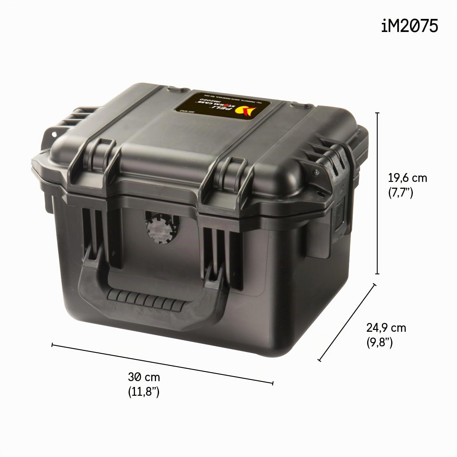 PELI Storm IM2075 petite valise étanche pour équipement de caméra, capacité 8L, fabriquée aux États-Unis, avec insert de mousse personnalisable, couleur: noire