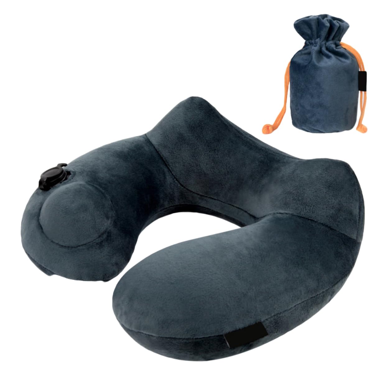 Cuscino da Viaggio Gonfiabile U a Collo Floccato Regolabile