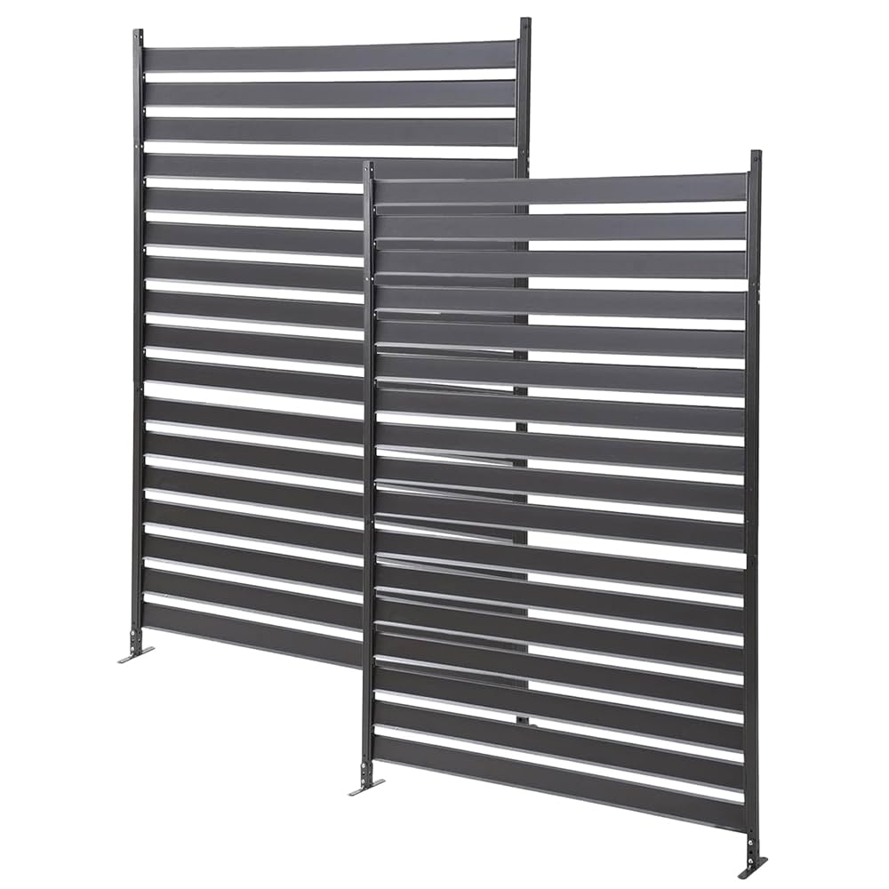 アルミボーダーフェンス(幅120高さ180) KABF-1218(DBR) アルミボーダーフェンス(幅120高さ180) KABF-1218 | 山善