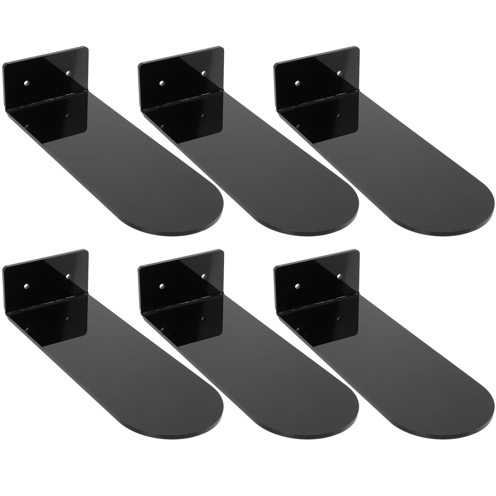 Étagères suspendues en acrylique noir pour sublimer votre collection de baskets au salon