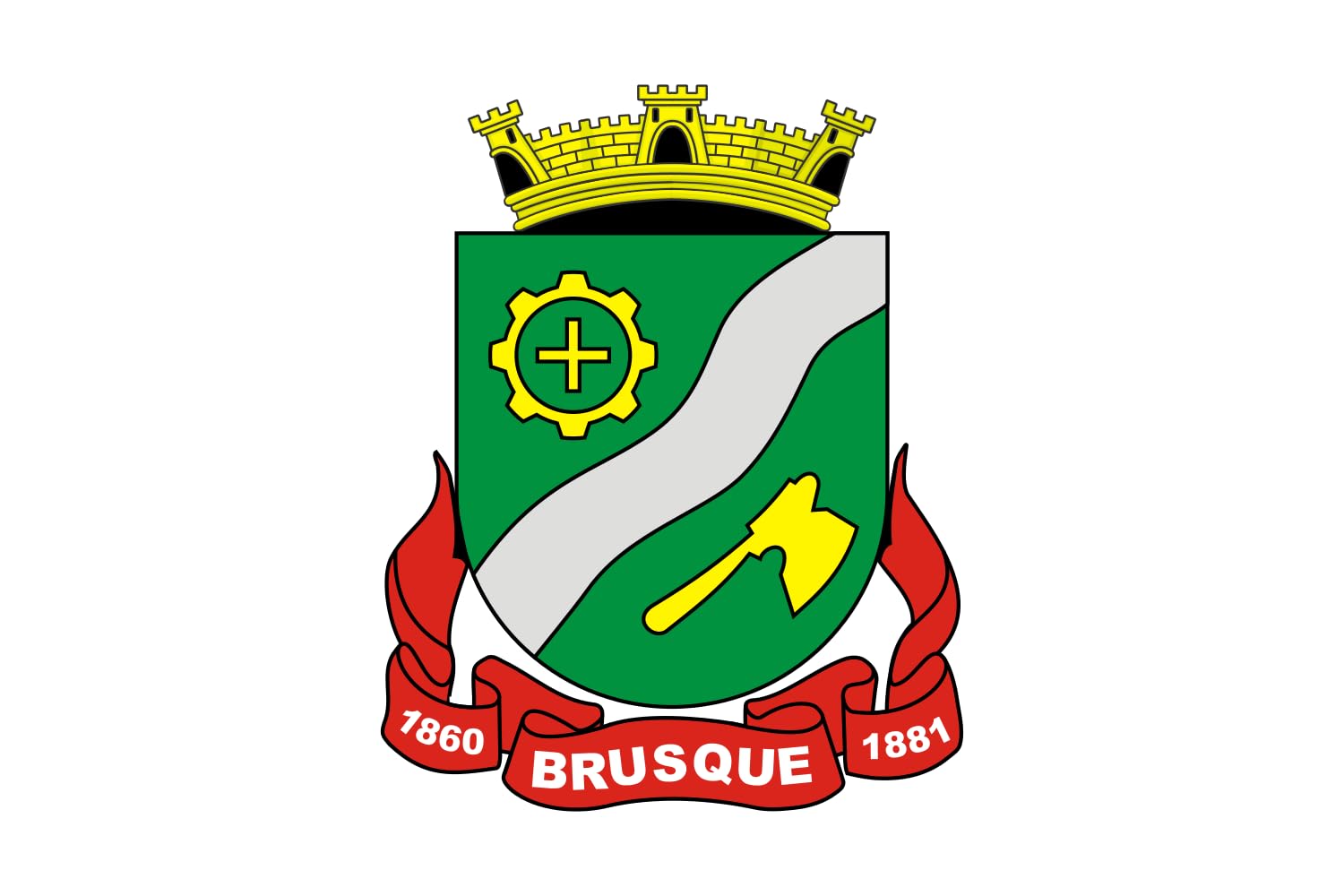 Drapeau de Brusque Santa Catarina pour pavoiser votre salon ou balcon