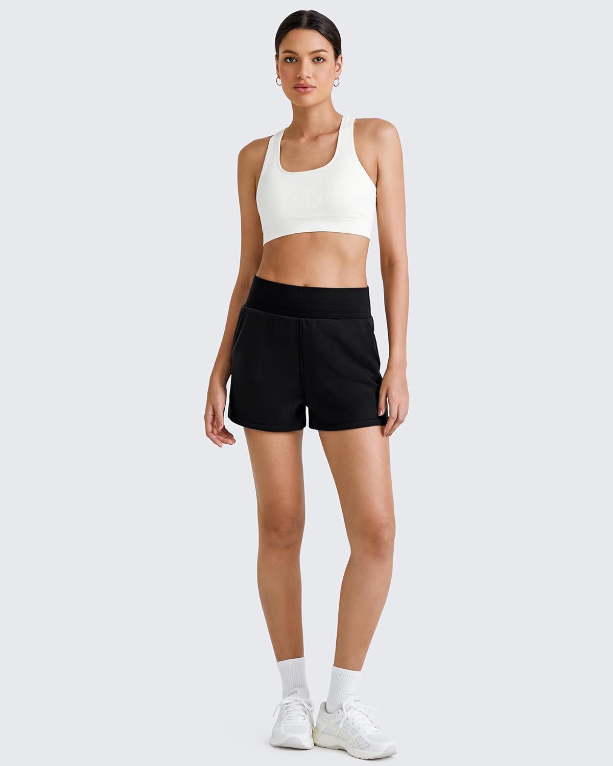 G4Free Smoofit Modal Soft Sweat Shorts for Women High Waist Athletic Shorts for Summer Casual Relaxed with Pockets - Image 4