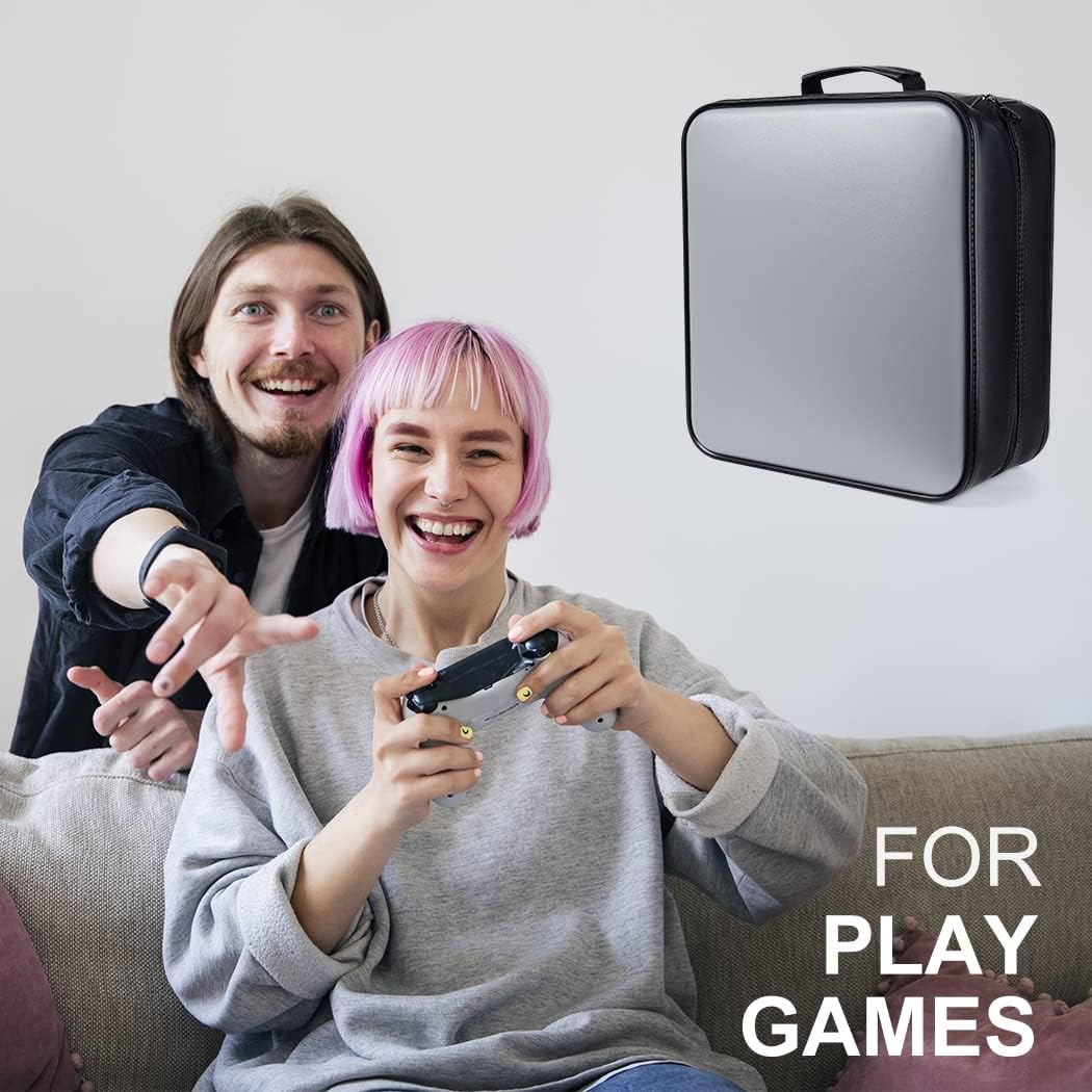 CD Case DVD Storage Case: 432 Capacity Hard Plastic DVD Case Holder Organizer Portable CD Wallet Binder Disc Holder Folder Blu Ray Album Sleeves for Car Home Travel | Audio Music (Grey)